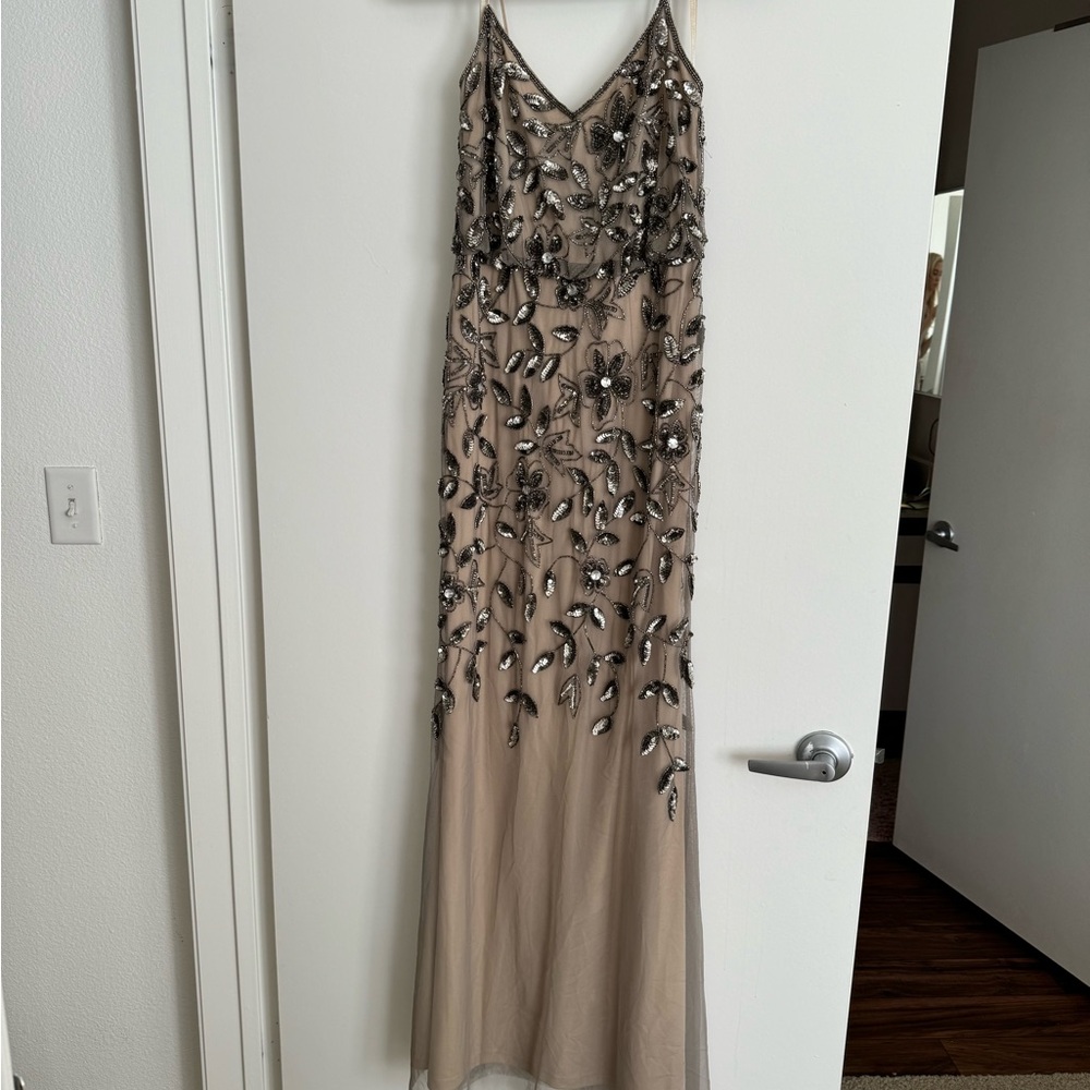 Adrianna Papell Sequined Gown size 2